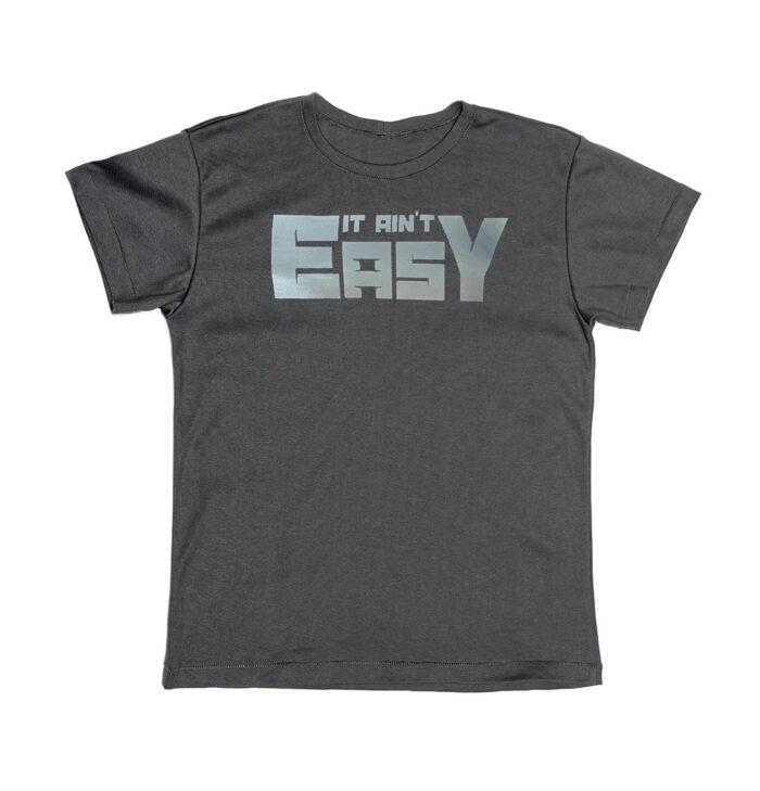 Round Neck Tee  - Grey/Grey